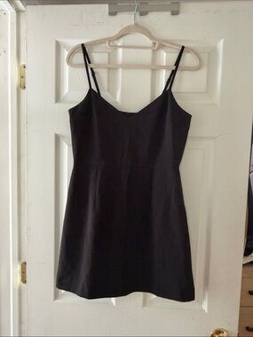 French Connection Black Spaghetti-Strap Camisole Dress